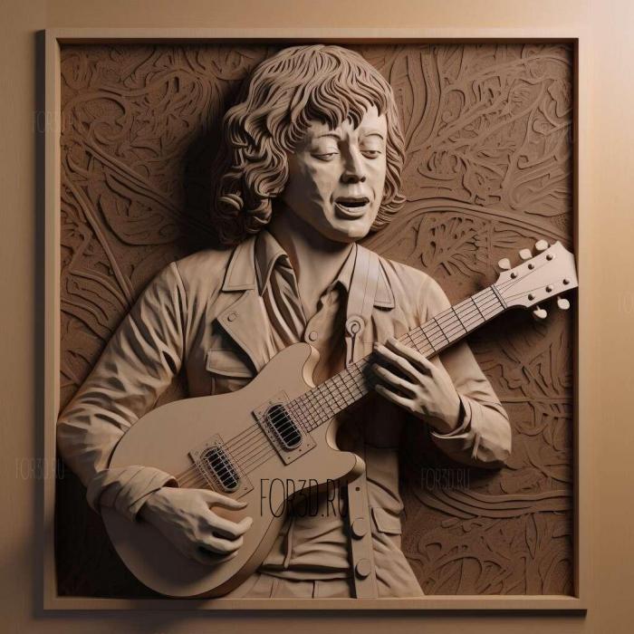 Angus Young 4 stl model for CNC